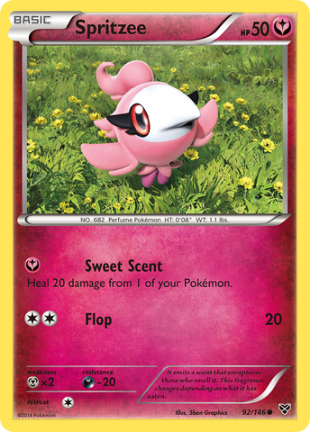 Spritzee (92/146) [XY: Base Set] - Destination Retro