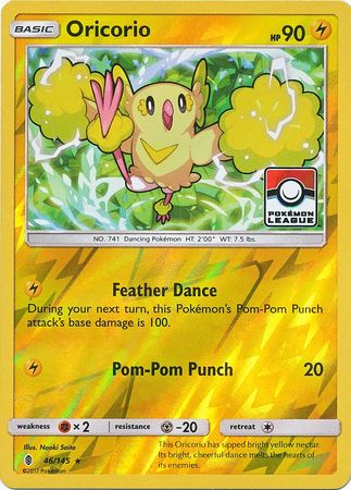 Oricorio (46/145) (League Promo) [Sun & Moon: Guardians Rising] - Destination Retro