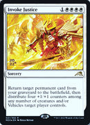Invoke Justice [Kamigawa: Neon Dynasty Prerelease Promos] - Destination Retro
