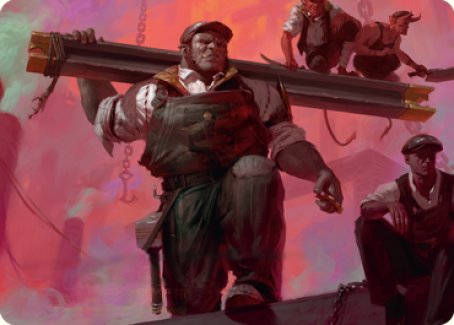 The Beamtown Bullies Art Card [Streets of New Capenna Art Series] - Destination Retro