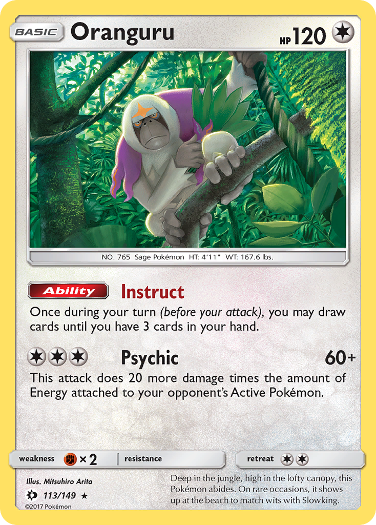 Oranguru (113/149) [Sun & Moon: Base Set] - Destination Retro