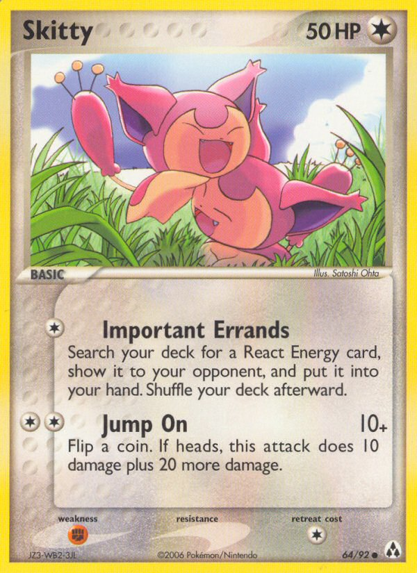 Skitty (64/92) [EX: Legend Maker] - Destination Retro