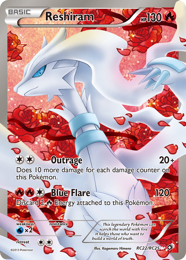 Reshiram (RC22/RC25) [Black & White: Legendary Treasures] - Destination Retro