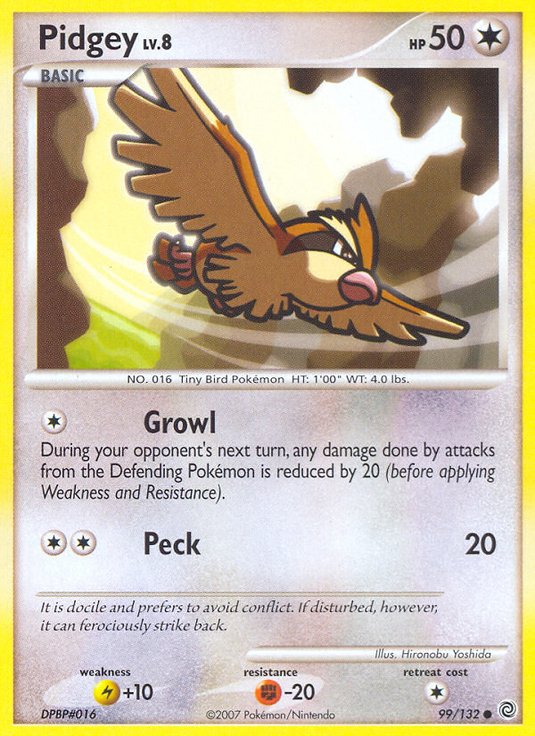 Pidgey (99/132) [Diamond & Pearl: Secret Wonders] - Destination Retro