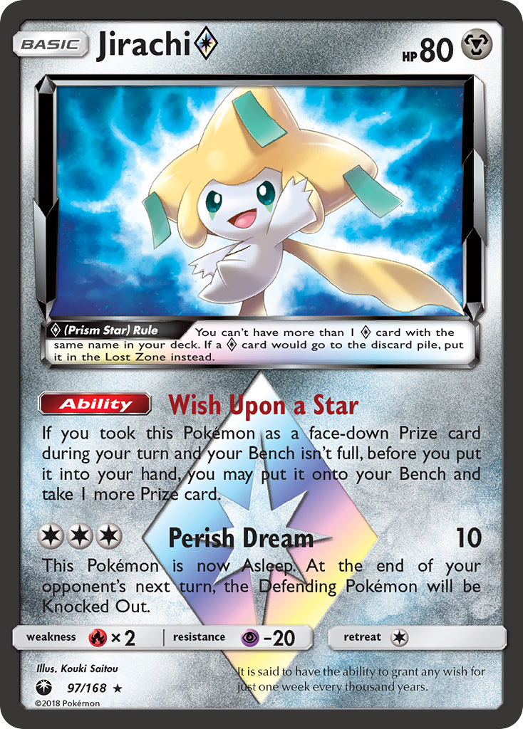 Jirachi (Prism Star) (97/168) [Sun & Moon: Celestial Storm] - Destination Retro