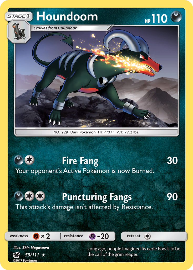 Houndoom (59/111) [Sun & Moon: Crimson Invasion] - Destination Retro