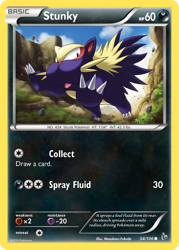 Stunky (54/106) [XY: Flashfire] - Destination Retro