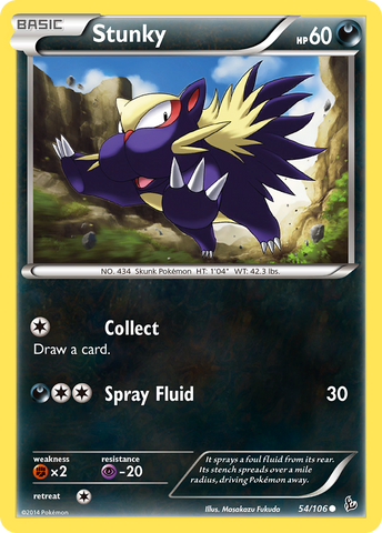 Stunky (54/106) [XY: Flashfire] - Destination Retro