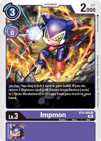Impmon [BT6-068] [Double Diamond] - Destination Retro