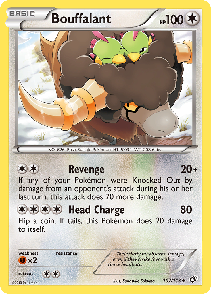 Bouffalant (107/113) [Black & White: Legendary Treasures] - Destination Retro