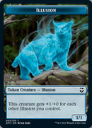 Illusion // Zombie Double-sided Token [Dungeons & Dragons: Adventures in the Forgotten Realms Commander Tokens] - Destination Retro