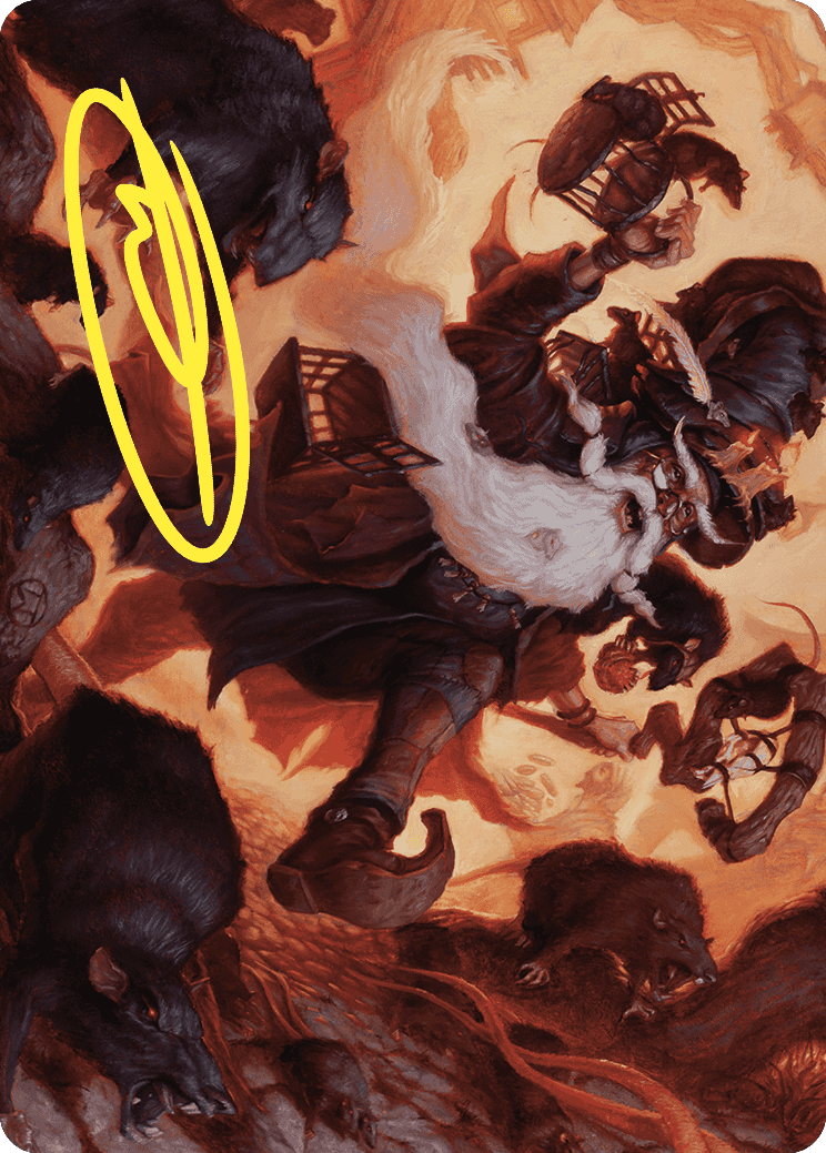 Tattered Ratter Art Card (Gold-Stamped Signature) [Wilds of Eldraine Art Series] - Destination Retro