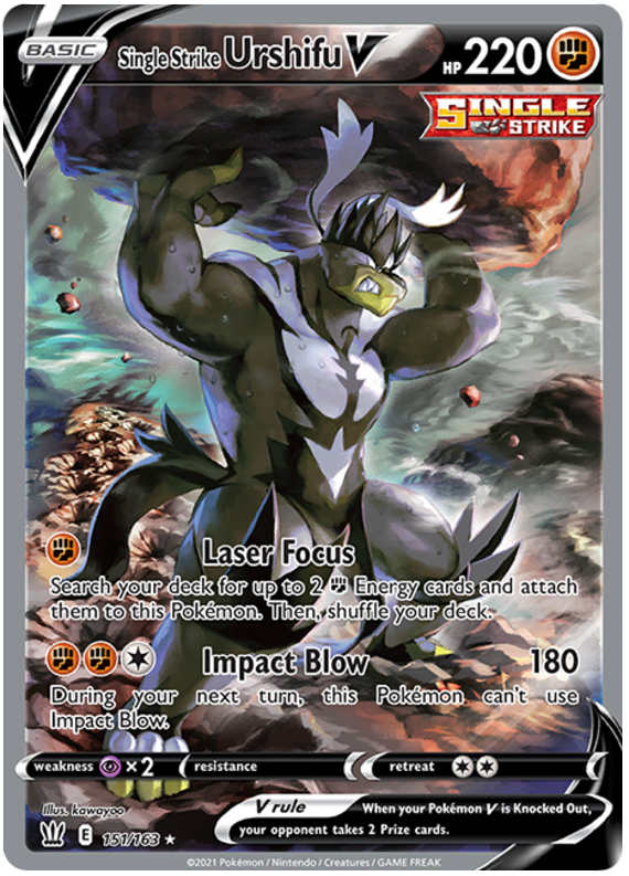 Single Strike Urshifu V (151/163) [Sword & Shield: Battle Styles] - Destination Retro