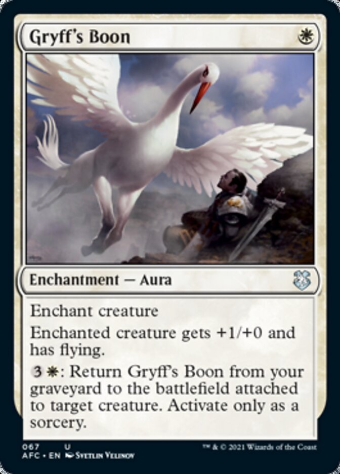 Gryff's Boon [Dungeons & Dragons: Adventures in the Forgotten Realms Commander] - Destination Retro