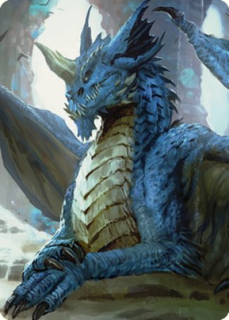 Young Blue Dragon Art Card [Commander Legends: Battle for Baldur's Gate Art Series] - Destination Retro