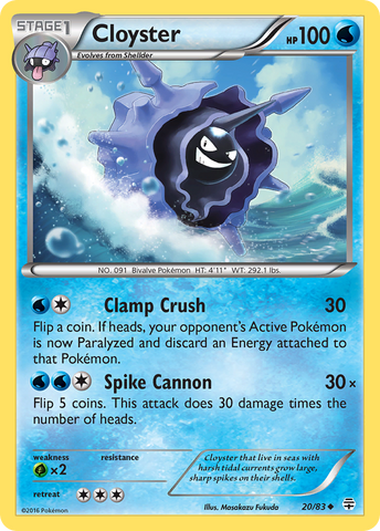 Cloyster (20/83) [XY: Generations] - Destination Retro