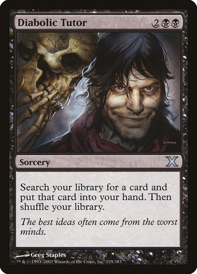 Diabolic Tutor [Tenth Edition] - Destination Retro