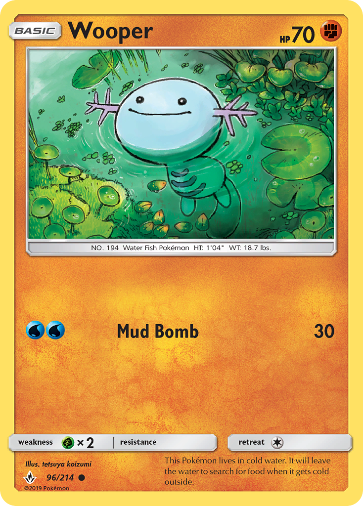Wooper (96/214) [Sun & Moon: Unbroken Bonds] - Destination Retro