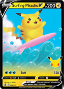 Surfing Pikachu V (008/025) [Celebrations: 25th Anniversary] - Destination Retro