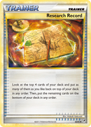 Research Record (84/95) [Call of Legends] - Destination Retro