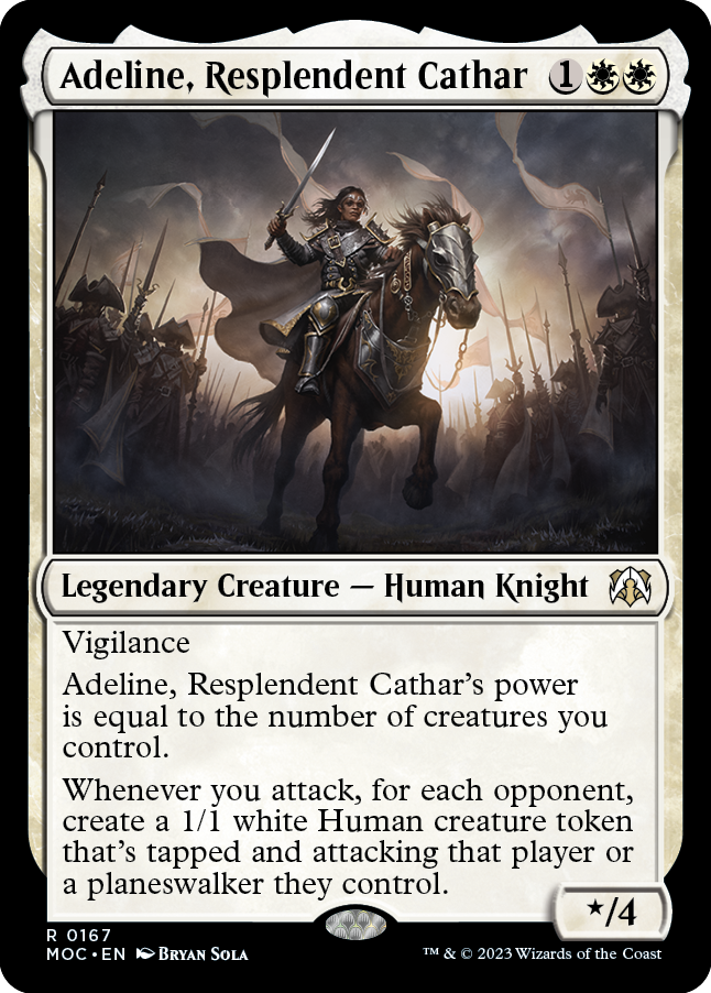 Adeline, Resplendent Cathar [March of the Machine Commander] - Destination Retro