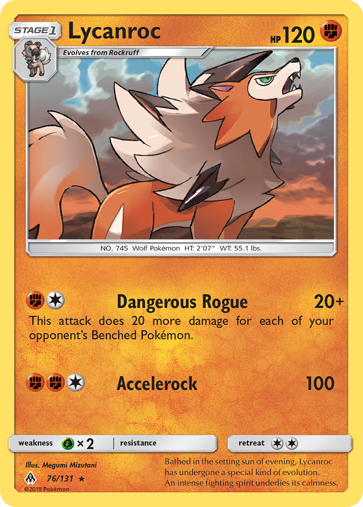 Lycanroc (76/131) [Sun & Moon: Forbidden Light] - Destination Retro