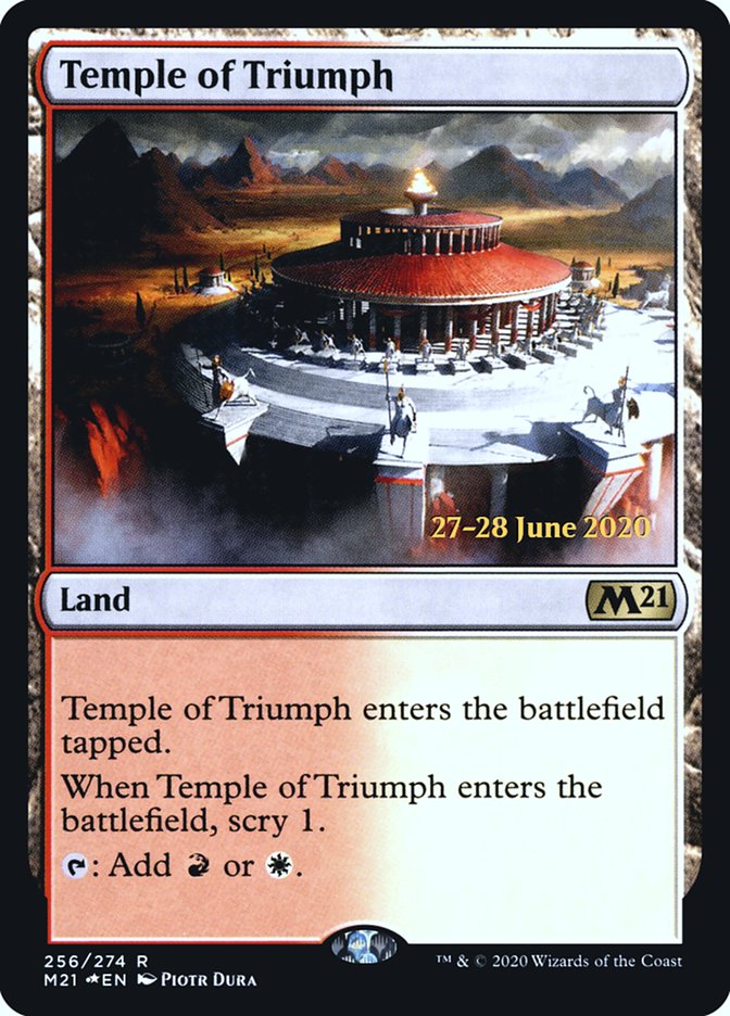 Temple of Triumph  [Core Set 2021 Prerelease Promos] - Destination Retro