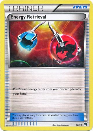 Energy Retrieval (16/30) [Black & White: Trainer Kit] - Destination Retro