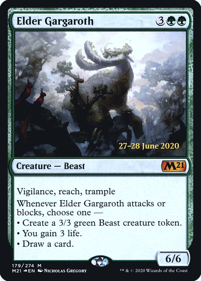 Elder Gargaroth  [Core Set 2021 Prerelease Promos] - Destination Retro