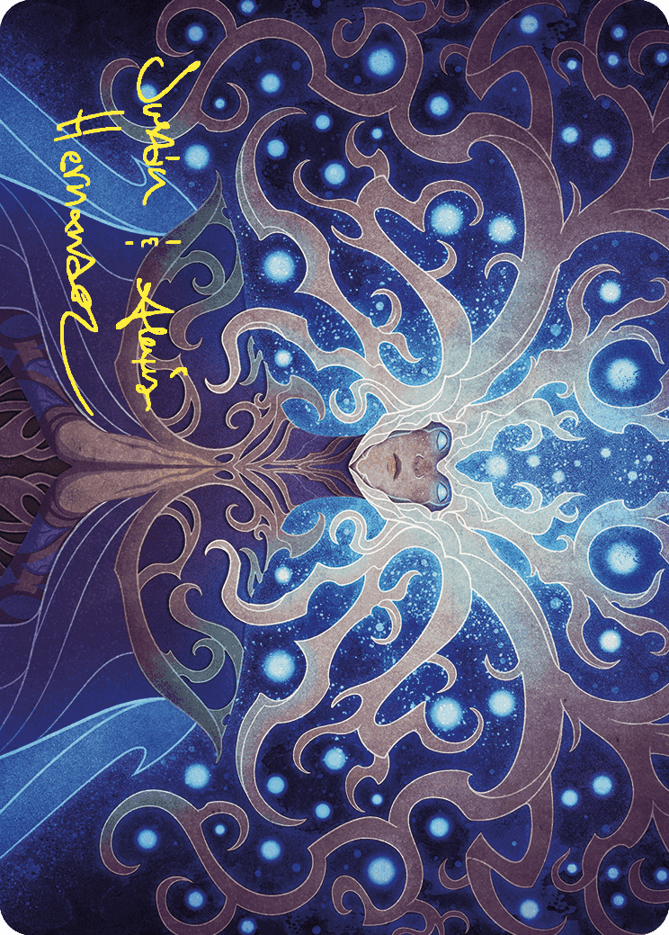 Omniscience Art Card (Gold-Stamped Signature) [Wilds of Eldraine Art Series] - Destination Retro