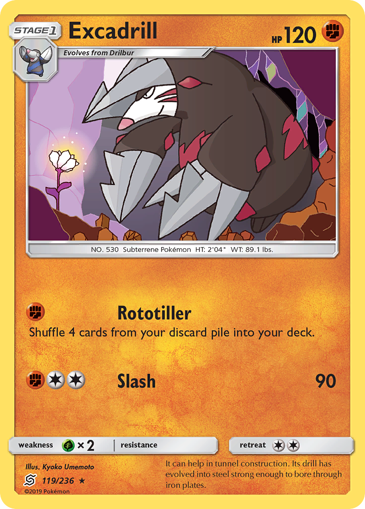 Excadrill (119/236) [Sun & Moon: Unified Minds] - Destination Retro
