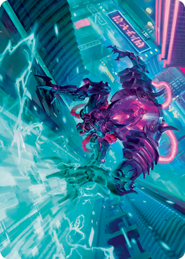 Surgehacker Mech Art Card [Kamigawa: Neon Dynasty Art Series] - Destination Retro
