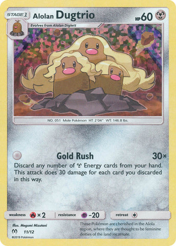 Alolan Dugtrio (11/12) [Mcdonald's Promos: 2019 Collection] - Destination Retro