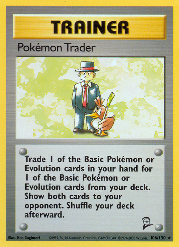 Pokemon Trader (106/130) [Base Set 2] - Destination Retro
