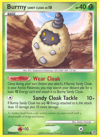 Burmy Sandy Cloak (79/132) [Diamond & Pearl: Secret Wonders] - Destination Retro