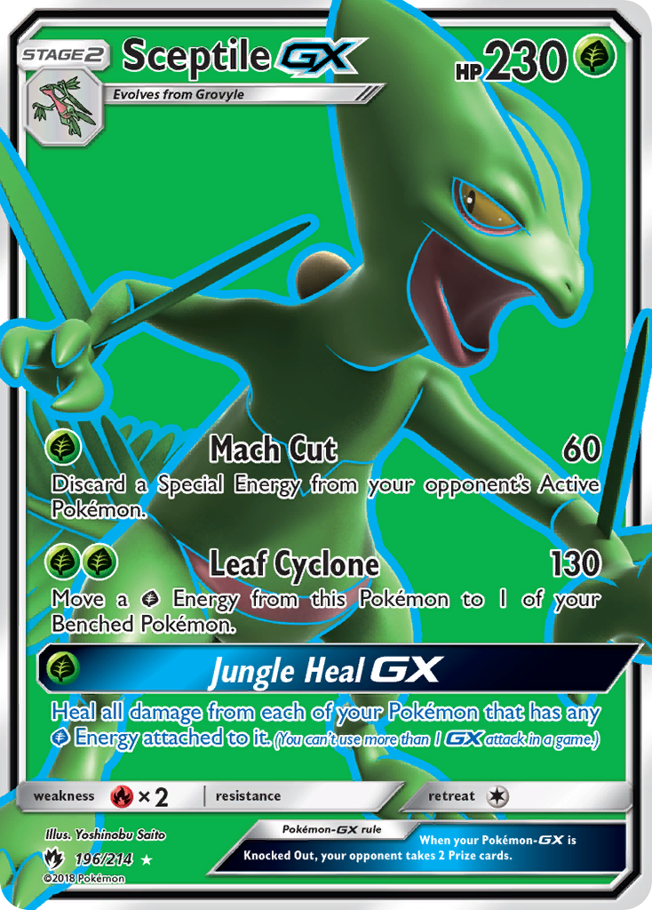 Sceptile GX (196/214) [Sun & Moon: Lost Thunder] - Destination Retro