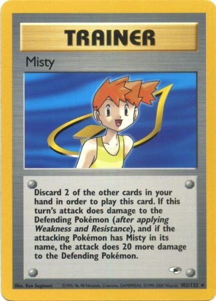 Misty (102/132) [Gym Heroes Unlimited] - Destination Retro
