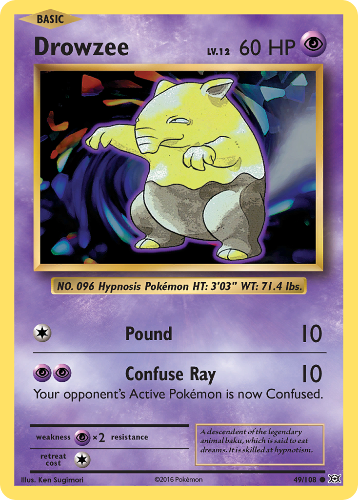 Drowzee (49/108) [XY: Evolutions] - Destination Retro