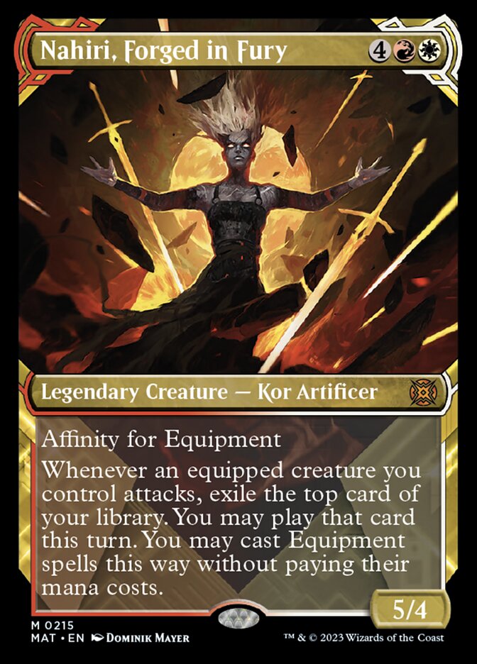 Nahiri, Forged in Fury (Showcase Halo Foil) [March of the Machine: The Aftermath] - Destination Retro