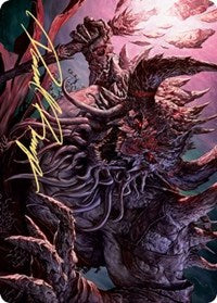 Dream Devourer Art Card (Gold-Stamped Signature) [Kaldheim: Art Series] - Destination Retro