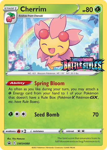 Cherrim (SWSH088) (Prerelease Promo) [Sword & Shield: Black Star Promos] - Destination Retro