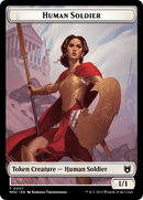 Pirate // Human Soldier Double-Sided Token [Wilds of Eldraine Commander Tokens] - Destination Retro