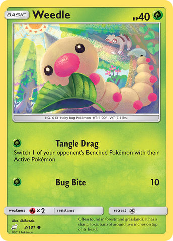 Weedle (2/181) [Sun & Moon: Team Up] - Destination Retro