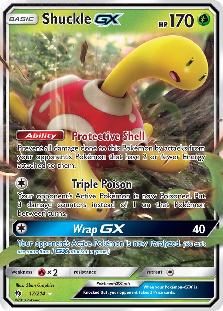 Shuckle GX (17/214) [Sun & Moon: Lost Thunder] - Destination Retro