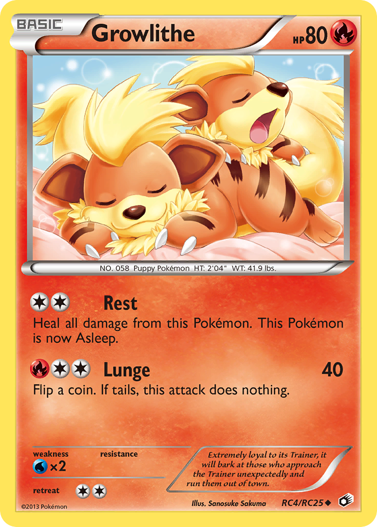 Growlithe (RC4/RC25) [Black & White: Legendary Treasures] - Destination Retro