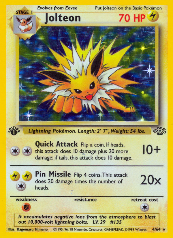 Jolteon (4/64) [Jungle 1st Edition] - Destination Retro