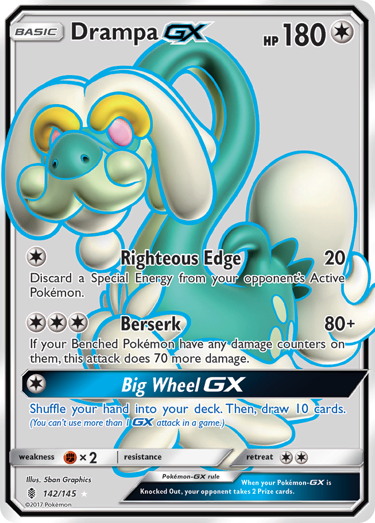 Drampa GX (142/145) [Sun & Moon: Guardians Rising] - Destination Retro
