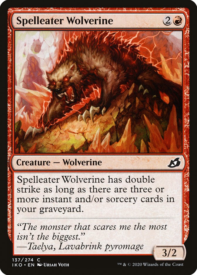 Spelleater Wolverine [Ikoria: Lair of Behemoths] - Destination Retro