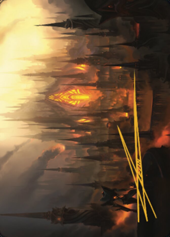Mishra's Foundry Art Card (Gold-Stamped Signature) [The Brothers' War Art Series] - Destination Retro