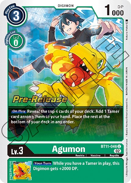 Agumon [BT11-046] [Dimensional Phase Pre-Release Promos] - Destination Retro